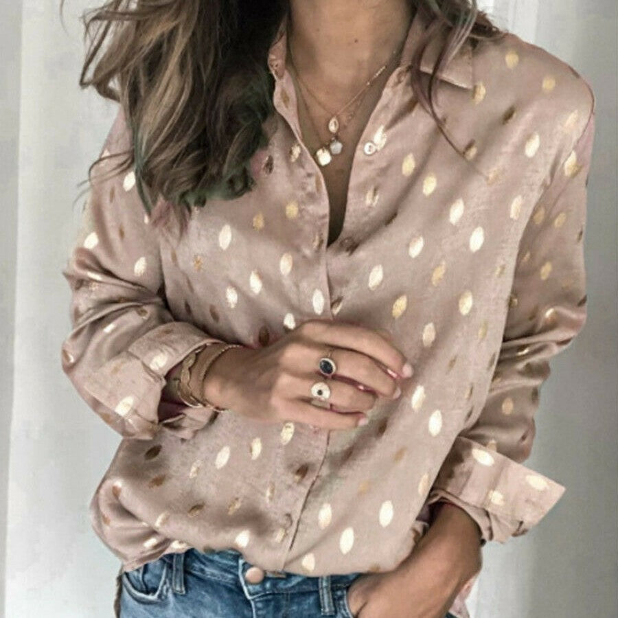 Elegante casual blouse met details