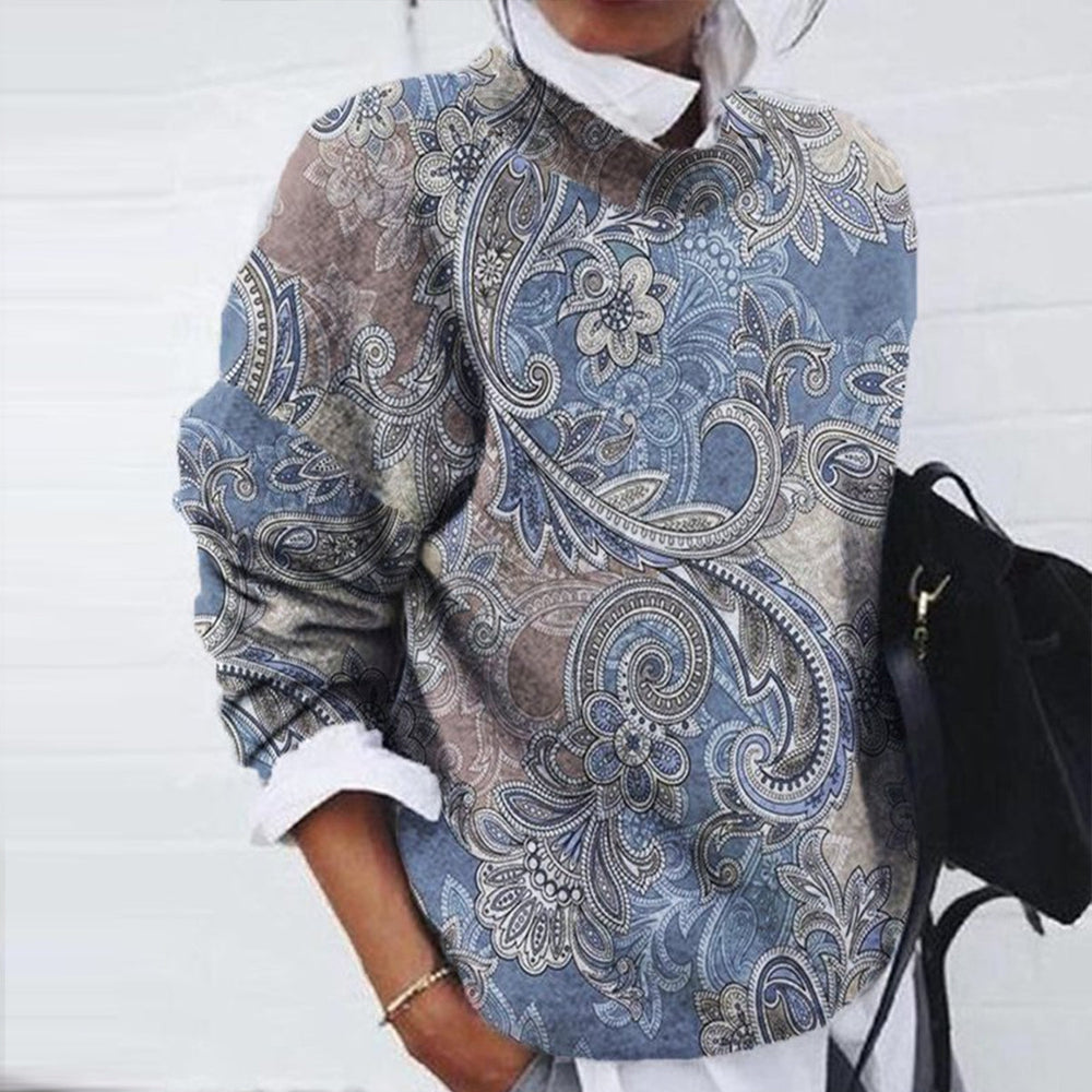 Clover® Herfst-Sweater | Stijlvol met een unieke print